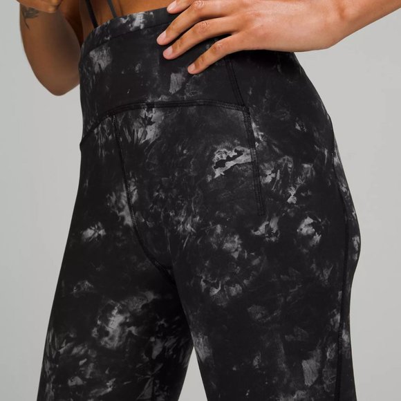 Lululemon Women's Swift Speed High-Rise Crop 21" Legging Aquila Black Multi - Picture 3 of 15